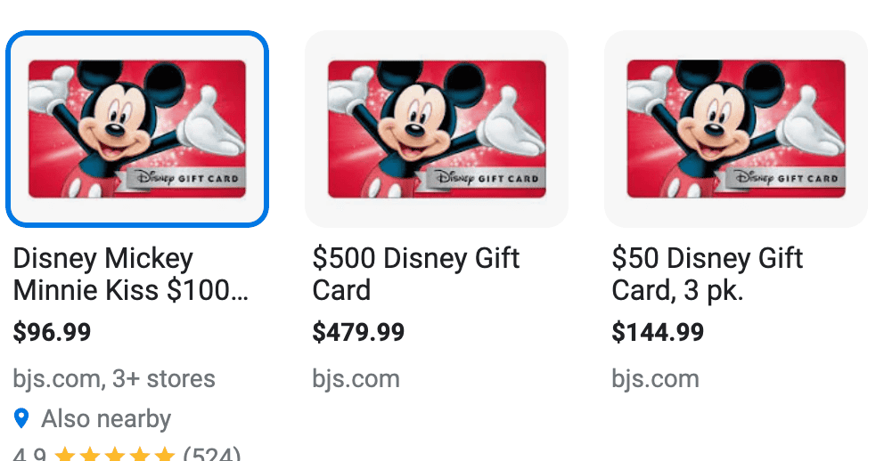 BJs Disney Tickets