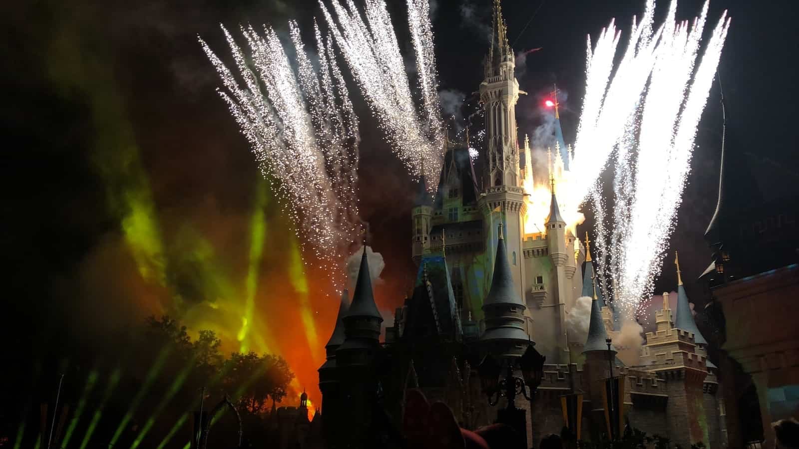 does disney do fireworks in the rain