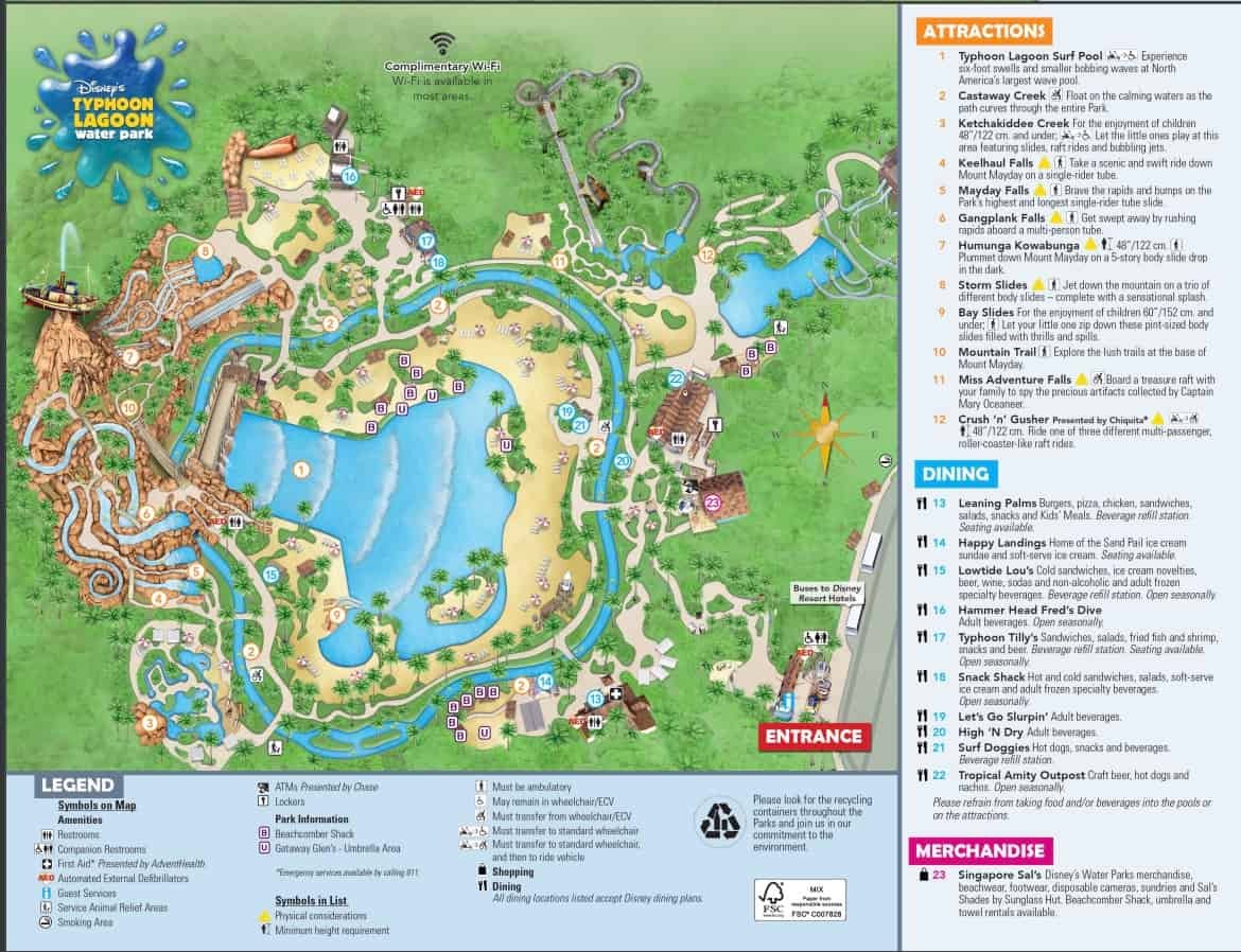 typhoon lagoon map