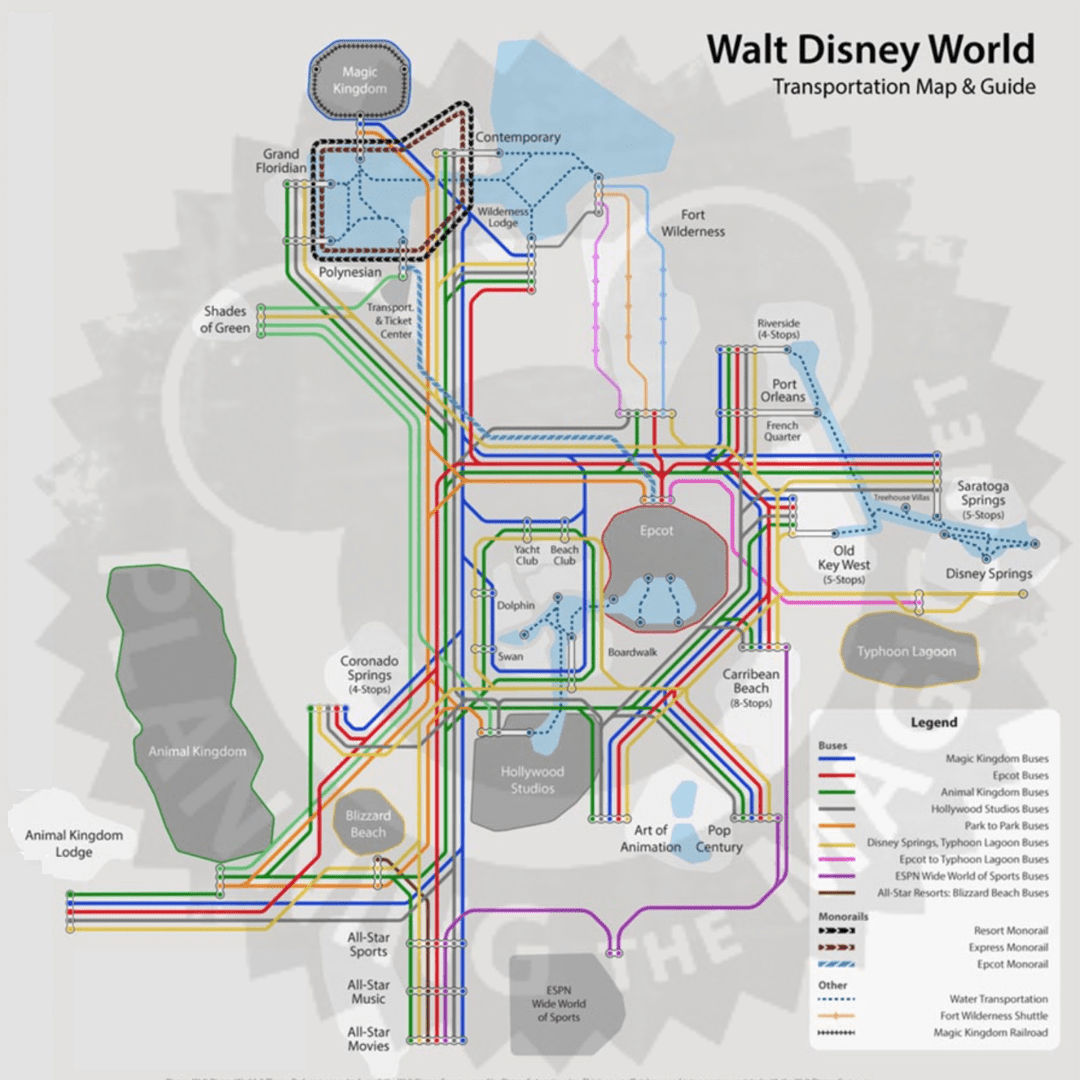 disney monorail map